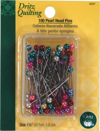100 Pearl Head Pins (3037D) - Maple Leaf Quilting Company Ltd.