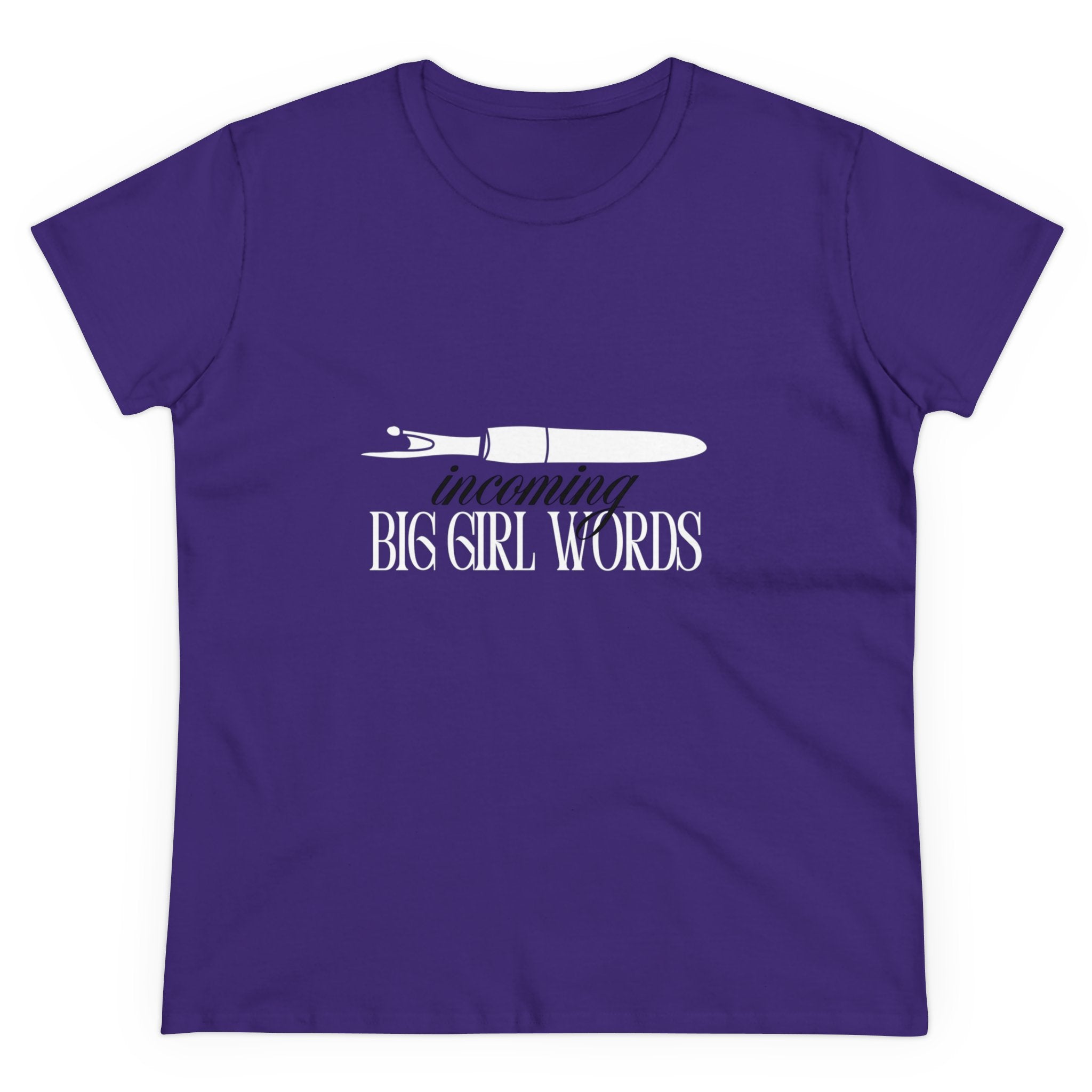 'Incoming Big Girl Words' - Funny Women's Cotton Tee | The Perfect Gift