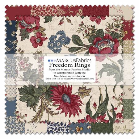 10in Squares - Freedom Rings (42pc/bundle) - Maple Leaf Quilting Company Ltd.