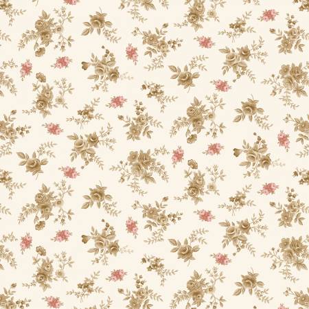 Cream Ditsy Floral 108" Cotton (1121-42) – Sold in UNITS of ¼ metre