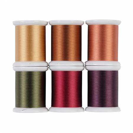 Superior Kimono Silk Thread Set Fall Collection 6 Spools