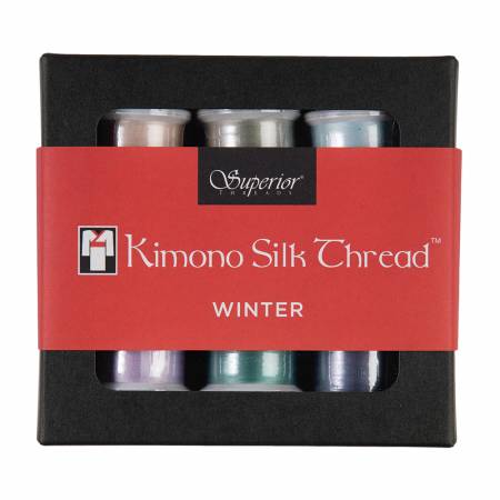 Superior Kimono Silk Thread Set Winter Collection 6 Spools