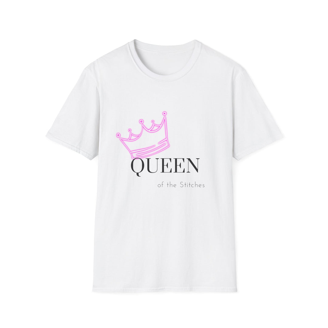 Maple Leaf Clothing - Women's Softstyle T-Shirt - Queen of Stitches (Shipping Exception Applies)