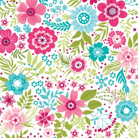 Wallflowers Vanilla 108" Cotton (13693WB-07) – Sold in UNITS of ¼ metre