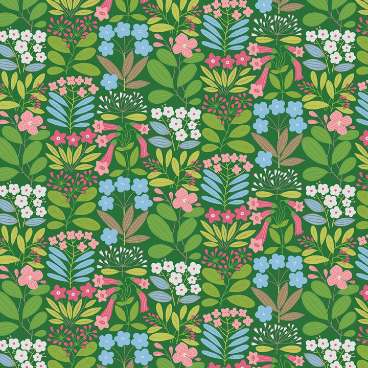Blooming Color 2 Green Fat Quarter Bundle | Fat Quarter Package 6pcs (FQBC2BX-GRE)
