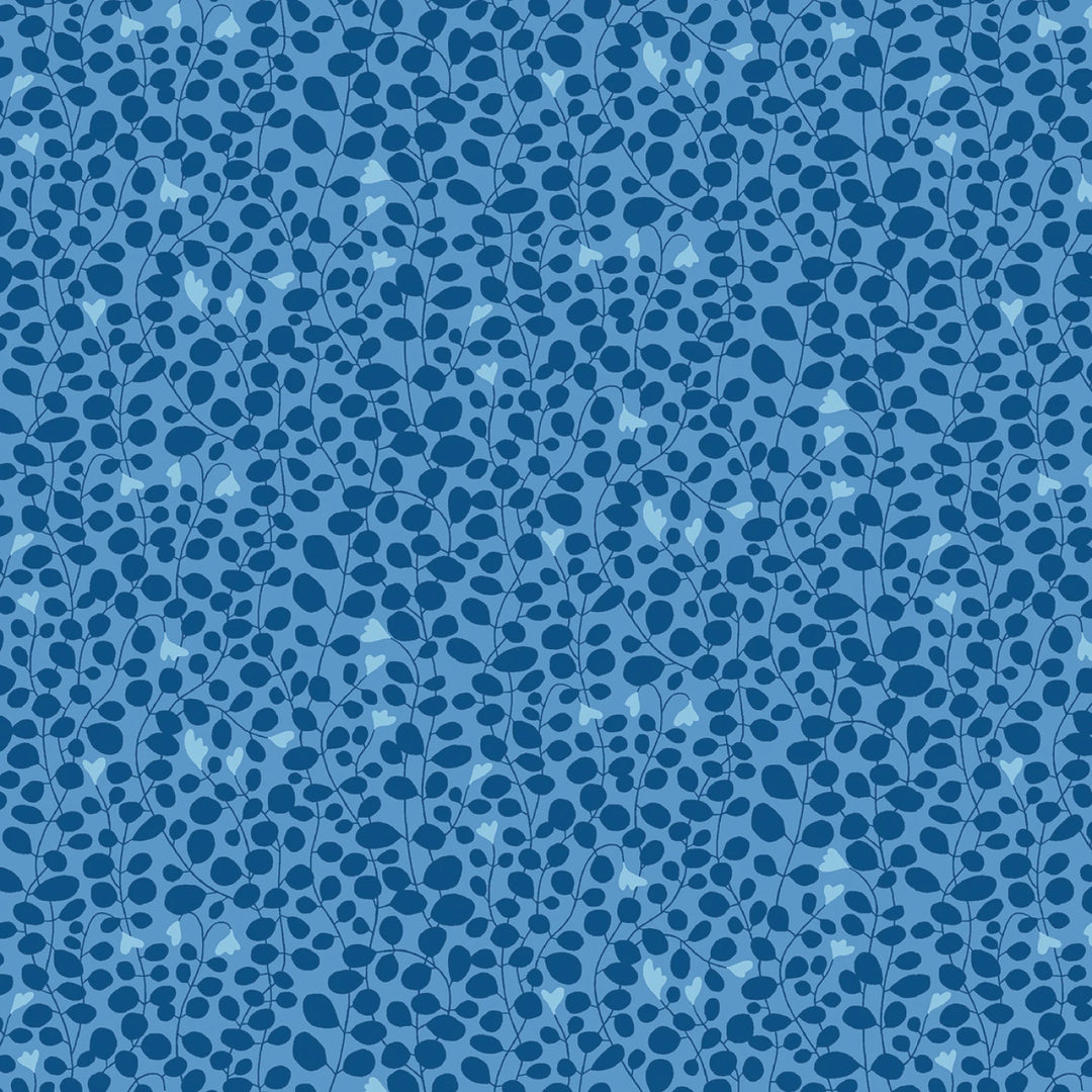 Blooming Color 2 Blue Fat Quarter Bundle | Fat Quarter Package 5pcs (FQBC2BX-BLU)