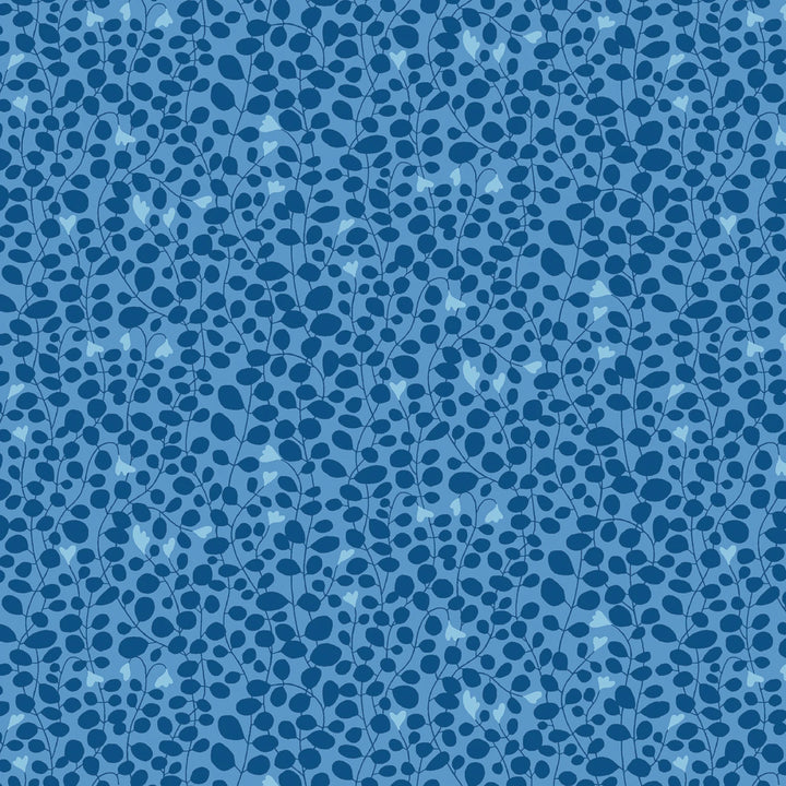 Blooming Color 2 Blue Fat Quarter Bundle | Fat Quarter Package 5pcs (FQBC2BX-BLU)