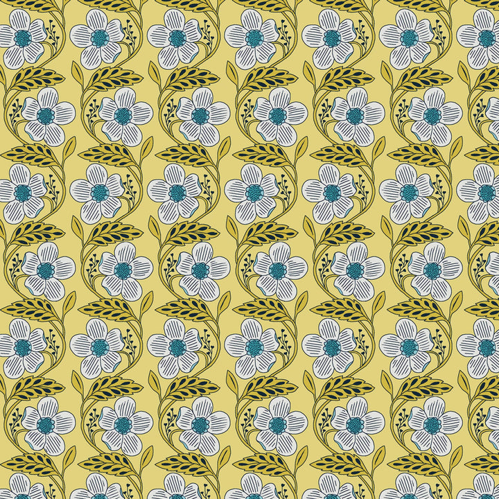 Blooming Color 2 Yellow Fat Quarter Bundle | Fat Quarter Package 5pcs (FQBC2BX-Yel)