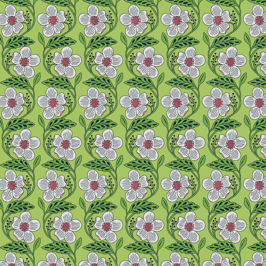 Blooming Color 2 Green Fat Quarter Bundle | Fat Quarter Package 6pcs (FQBC2BX-GRE)