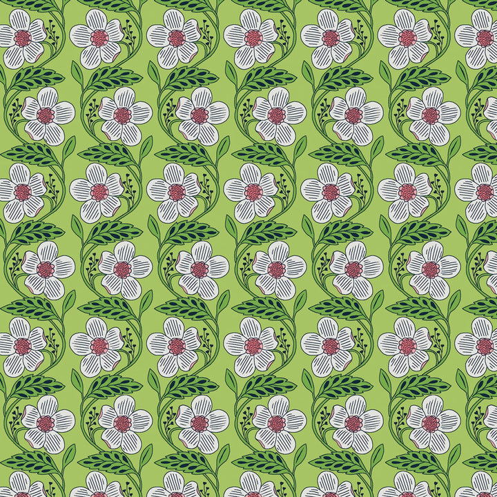 Blooming Color 2 Green Fat Quarter Bundle | Fat Quarter Package 6pcs (FQBC2BX-GRE)