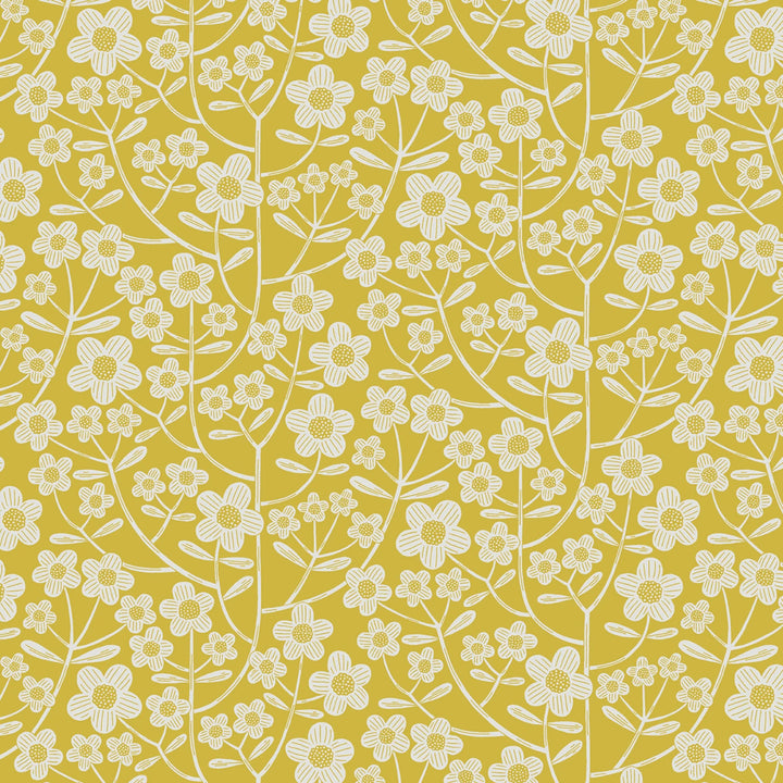 Blooming Color 2 Yellow Fat Quarter Bundle | Fat Quarter Package 5pcs (FQBC2BX-Yel)