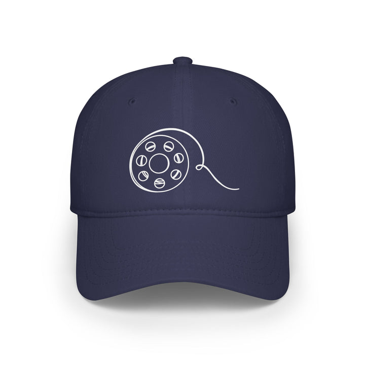 'Bobbin' - Low Profile Baseball Cap with Reel Design | Perfect for Quilt Retreats and Crazy Hair Days