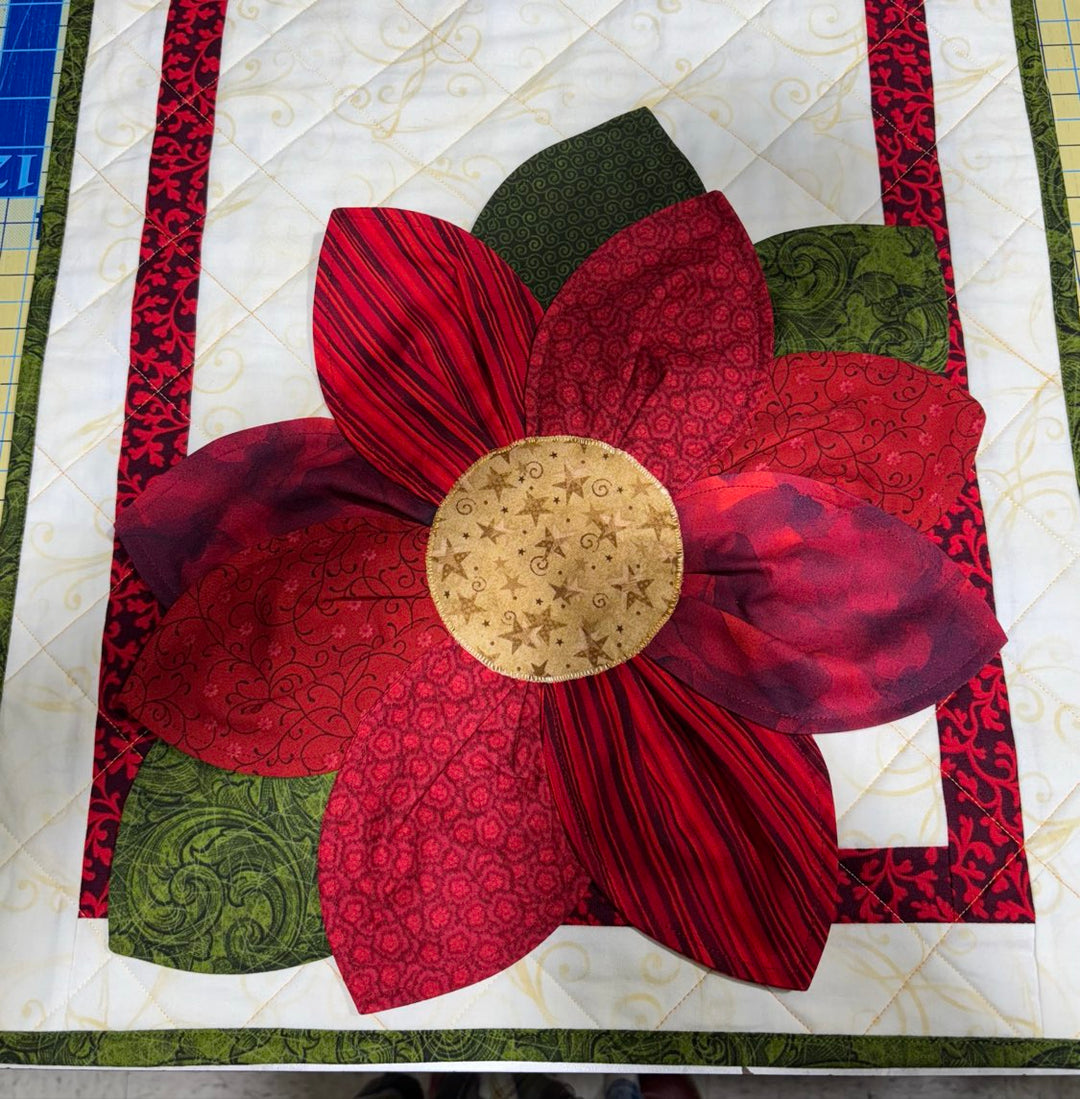 Maple Leaf Stitching Academy Beginner Quilting Class- Petal Pop Table Runner