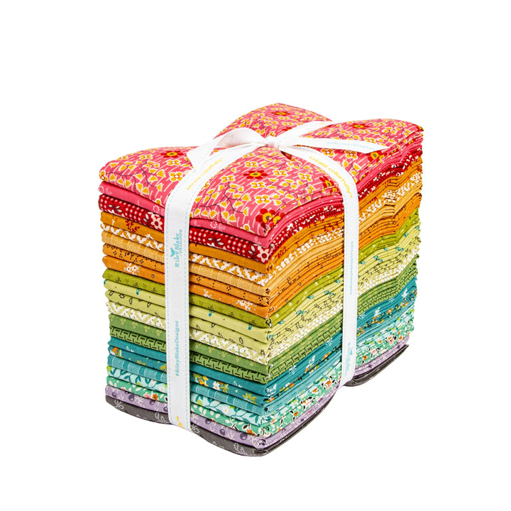 Gentler Times by Lori Holt Collection - Tea Rose | 1 Yard Bundle - 21 pcs (1YD-16470T-21)