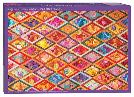 Kaffe Fassetts Diamond Quilt Jigsaw Puzzle for Adults (20483)