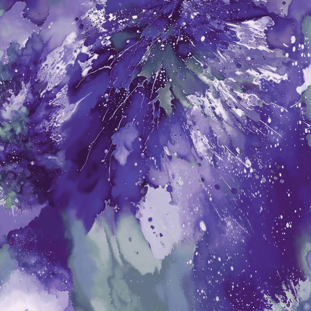 Lavender/Green Splash of Colours 108in Wide | Watercolour Wonder 108in by City Art Studio Collection (2228-56)