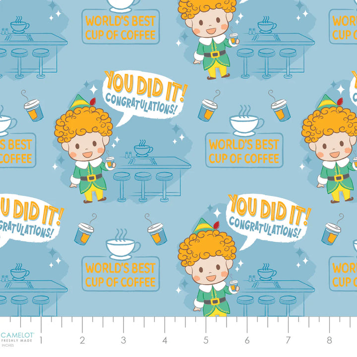 Elf - Best Cup of Coffee  44" Wide Cotton (23130133-01) 🇨🇦
