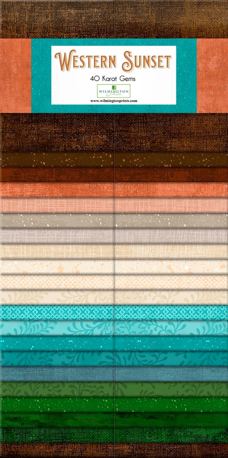 2.5in Strips - Karat Gems Western Sunset (40pc/bundle) - Maple Leaf Quilting Company Ltd.