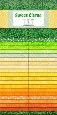 2.5in Strips - Sweet Citrus (42pc/bundle) - Maple Leaf Quilting Company Ltd.