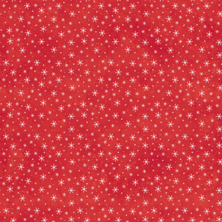 Red Snowflake - Holly Jolly | 43/44" Cotton (28818-24) - Sold in UNITS of ¼ metre
