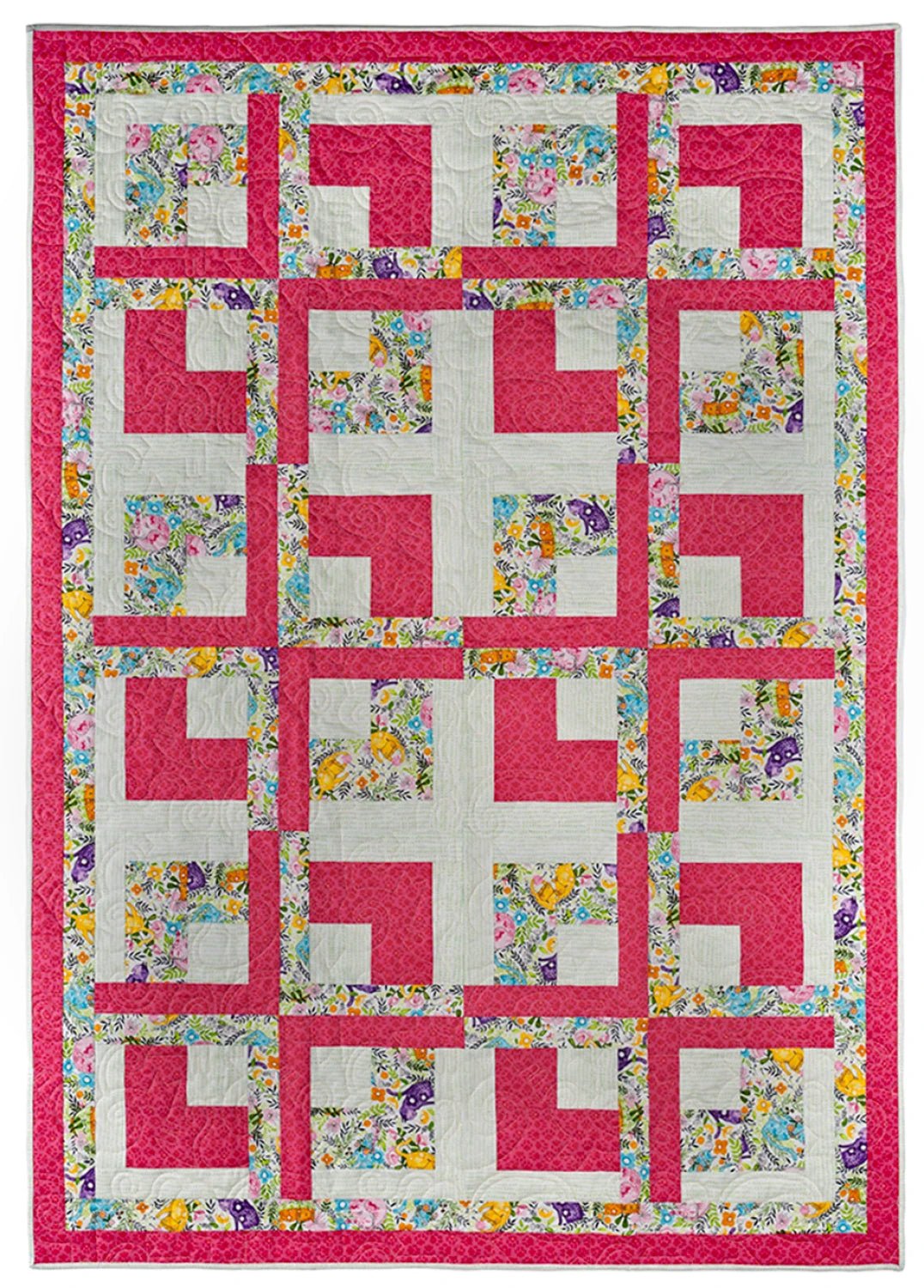 3 Yard Quilts - One Block by Fran Morgan (FC032343) - Maple Leaf Quilting Company Ltd.