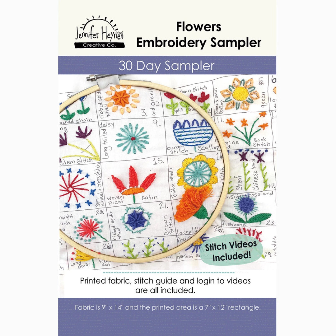30 Day Sampler Flowers - Original (KTO - 8237) - Maple Leaf Quilting Company Ltd.
