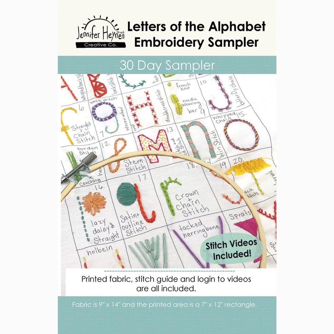 30 Day Sampler Letters of the Alphabet - Original (KTO - 8213) - Maple Leaf Quilting Company Ltd.