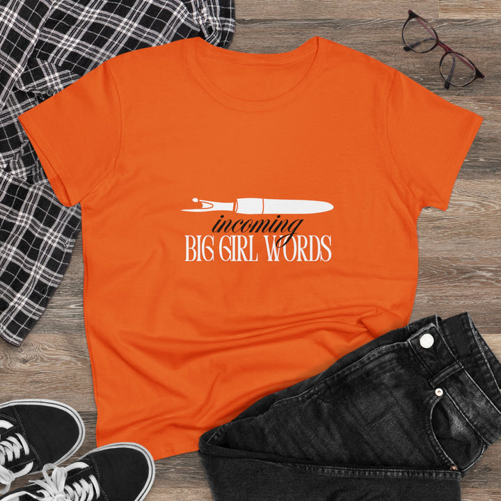 'Incoming Big Girl Words' - Funny Women's Cotton Tee | The Perfect Gift