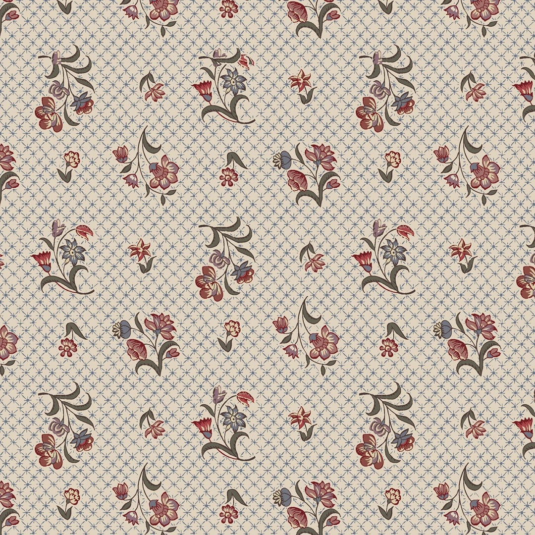 44" Freedom Rings - Multi Fenced Garden Cotton (R651374D - MULTI) - Sold in UNITS of 1/4 metre - Maple Leaf Quilting Company Ltd.