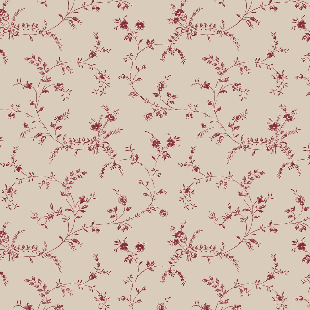 44" Freedom Rings - Red Wispy Cotton (R651382D - RED) - Sold in UNITS of 1/4 metre - Maple Leaf Quilting Company Ltd.