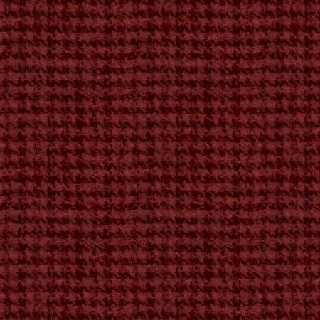 44" Wide Maroon Woolies Flannel (F18503M - RJ) - Maple Leaf Quilting Company Ltd.