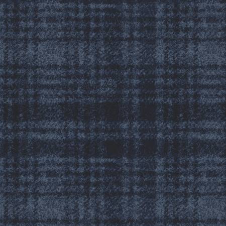 44" Wide Navy Woolies Flannel (F18501M - N) - Maple Leaf Quilting Company Ltd.