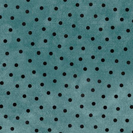 44" Wide Polka Dot Turquoise Woolies Flannel (F18506M - BG) - Maple Leaf Quilting Company Ltd.