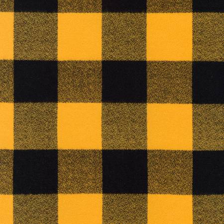 44" Wide Yellow Mammoth Flannel (SRKF169435) - Maple Leaf Quilting Company Ltd.