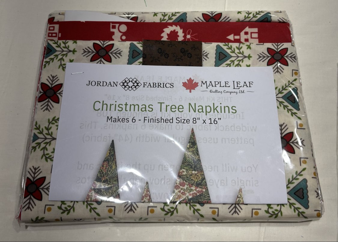 Lori Holt Hometown Holiday Tree Napkin - Kit (6pc set)