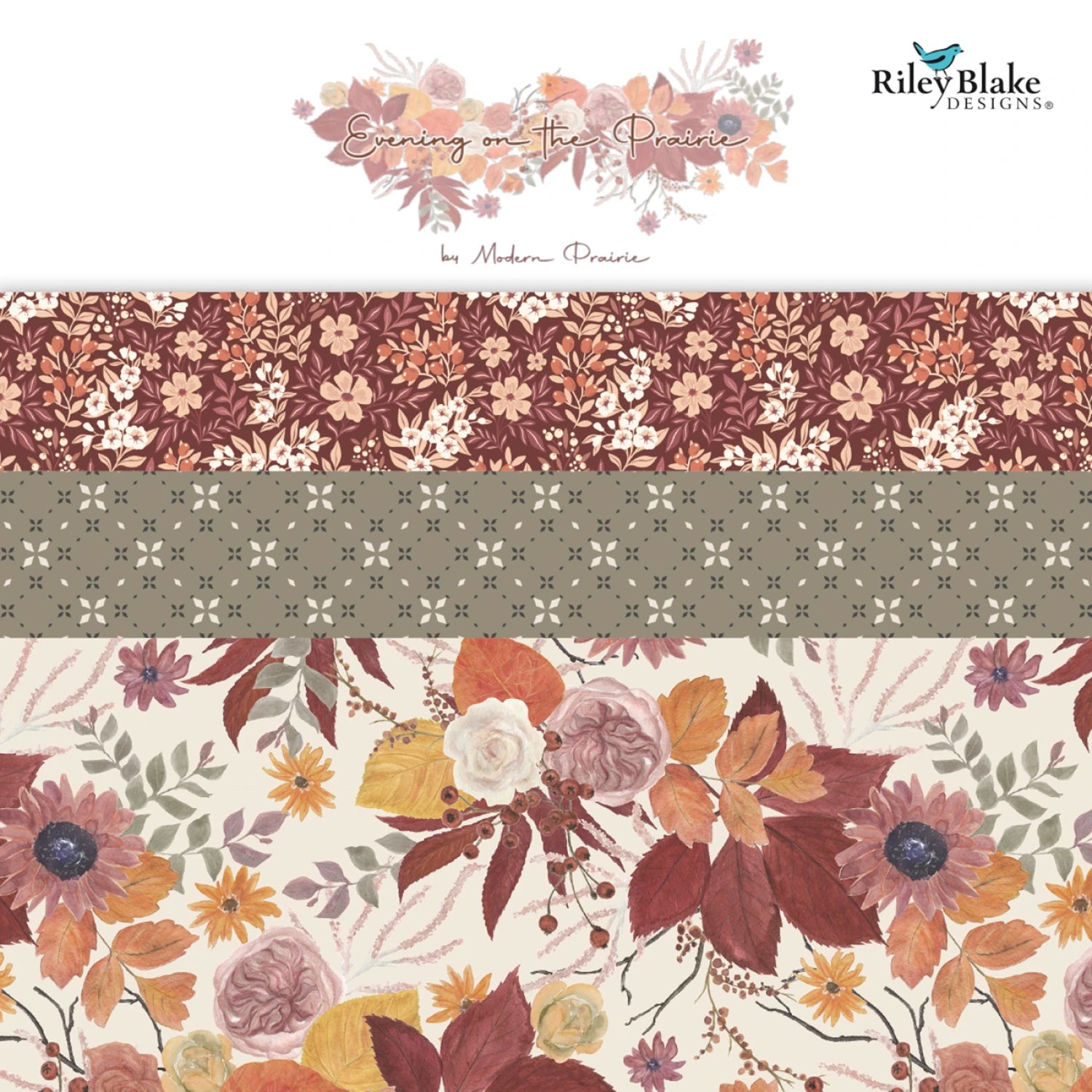Evening on the Prairie by Modern Prairie Collection | 10in Squares - 42pcs (10-16740-42)