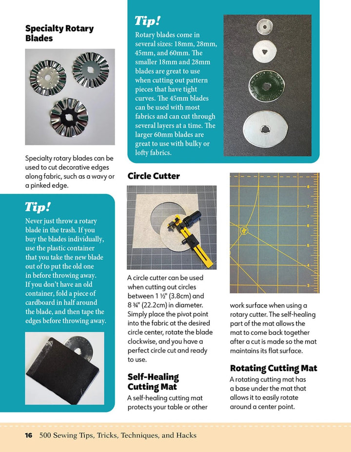 500 Sewing Tips, Tricks, Techniques, and Hacks Must - Have Manual - Maple Leaf Quilting Company Ltd.