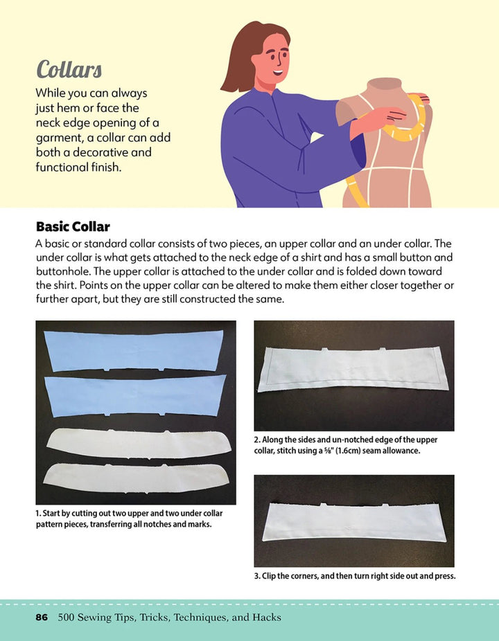 500 Sewing Tips, Tricks, Techniques, and Hacks Must - Have Manual - Maple Leaf Quilting Company Ltd.