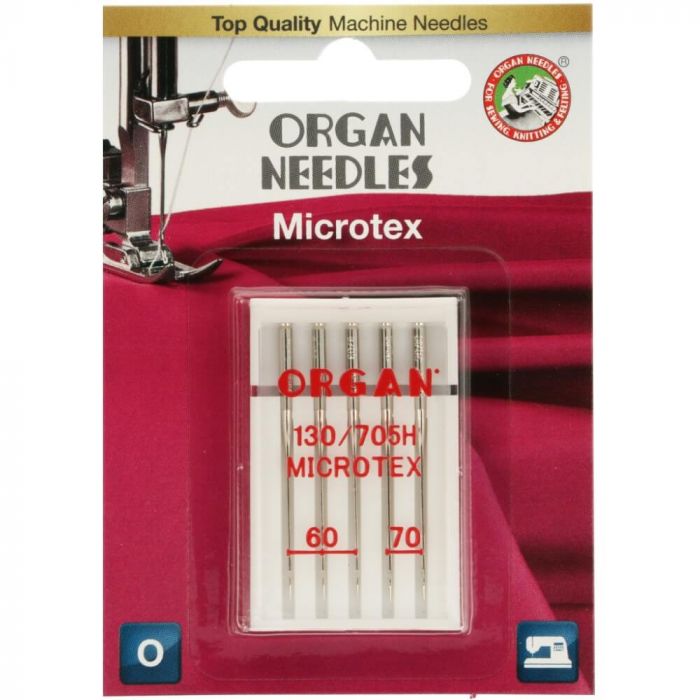 Organ Needles - Microtex Assorted (3 ea 60/8, 2ea 70/12)