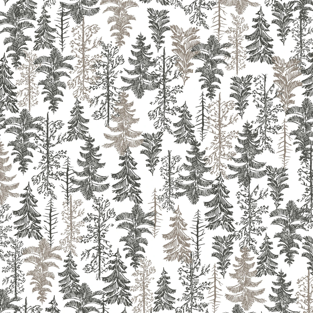 Archer Flannel - Ecru Tranquil Forest | 42/43" Flannel