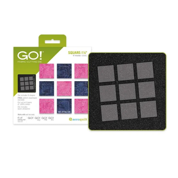 GO! Square-1 1/4" (3/4" Finished) Die (55681)