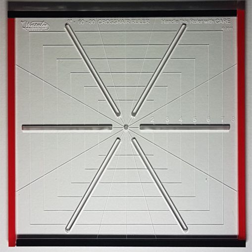 Westalee 6 Point Crosshair Square Deluxe 12.5" w/ Block Lines