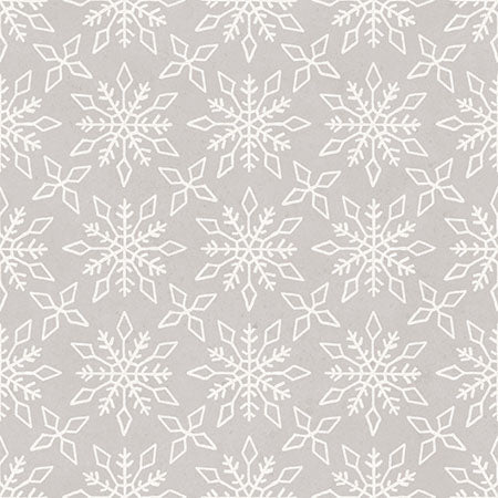 Light Grey - Detailed Snowflakes 44" Wide Cotton (66250405-01) 🇨🇦
