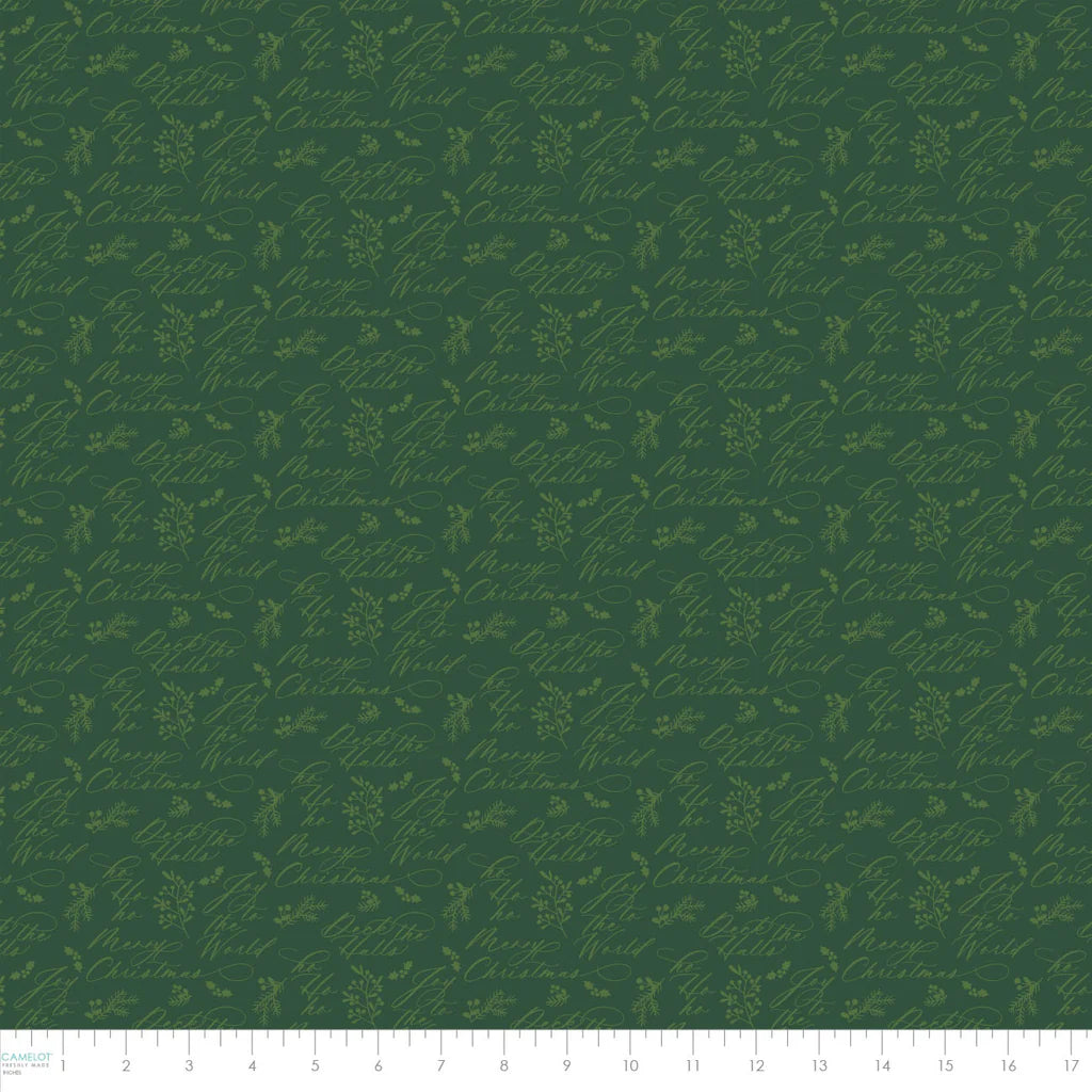 Green - Holiday Wishes 44" Wide Cotton (66250503-01) 🇨🇦
