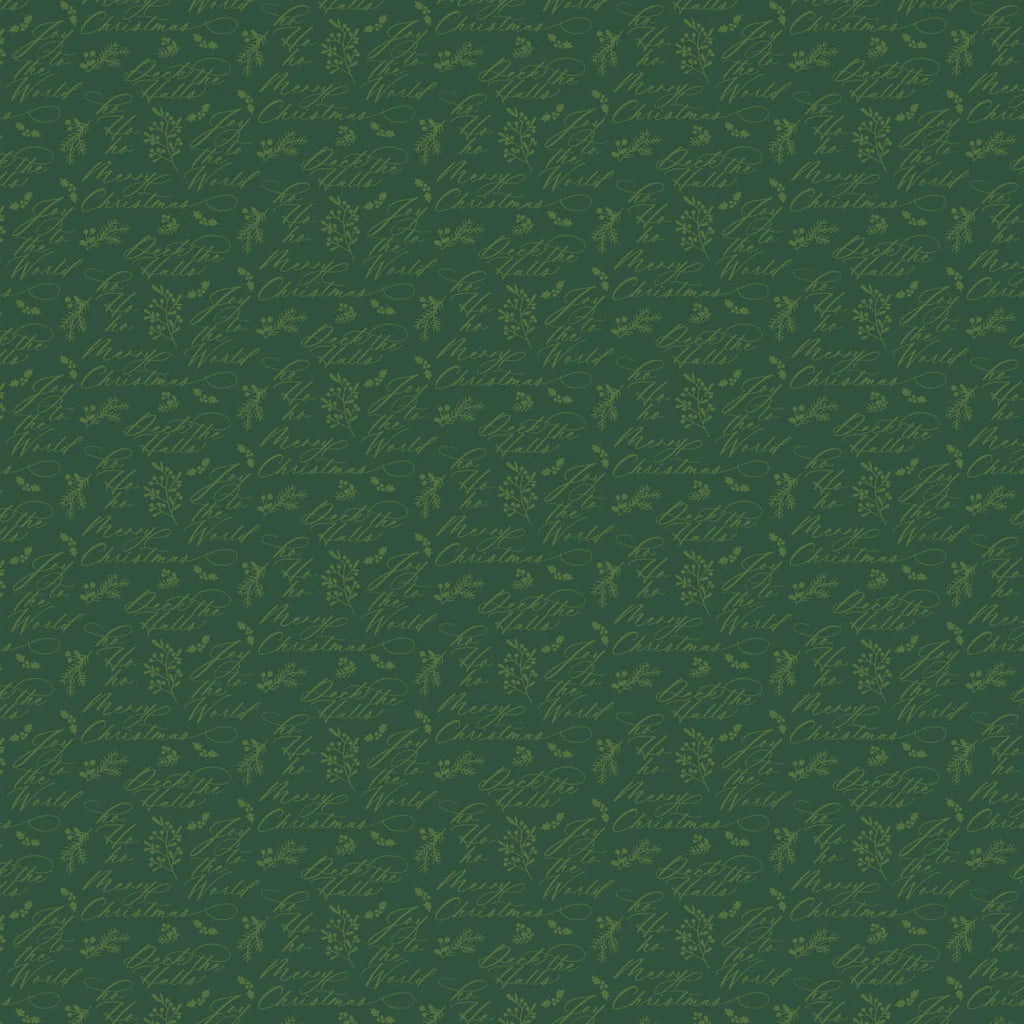 Green - Holiday Wishes 44" Wide Cotton (66250503-01) 🇨🇦