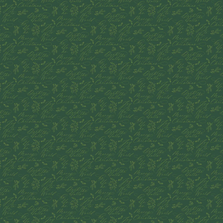 Green - Holiday Wishes 44" Wide Cotton (66250503-01) 🇨🇦