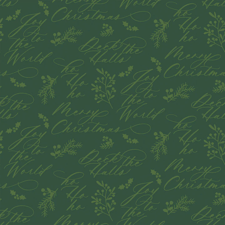 Green - Holiday Wishes 44" Wide Cotton (66250503-01) 🇨🇦