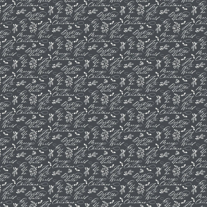 Charcoal - Holiday Wishes 44" Wide Cotton (66250503-02) 🇨🇦