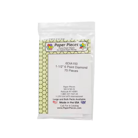 EPP Paper Piece 1.5" Diamond Pack - 75pc (6DIA150)