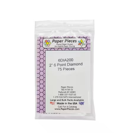 EPP Paper Piece 2" Diamond Pack - 75pc (6DIA200)